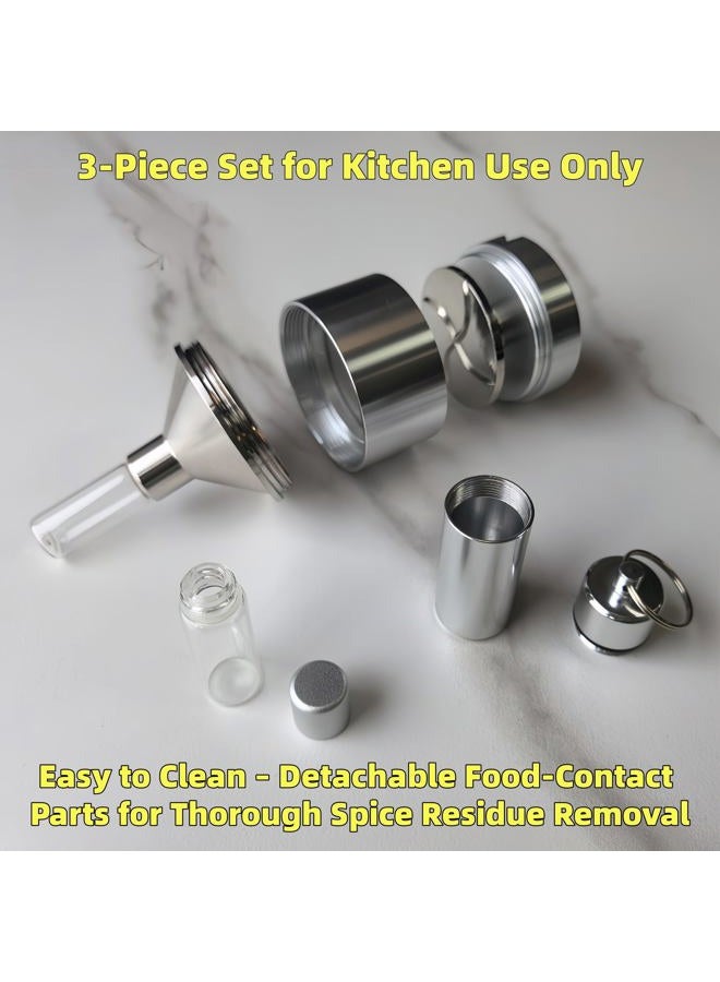 MuYuDaDi Spice Grinder【Silver】For Kitchen Use Only - Image 5