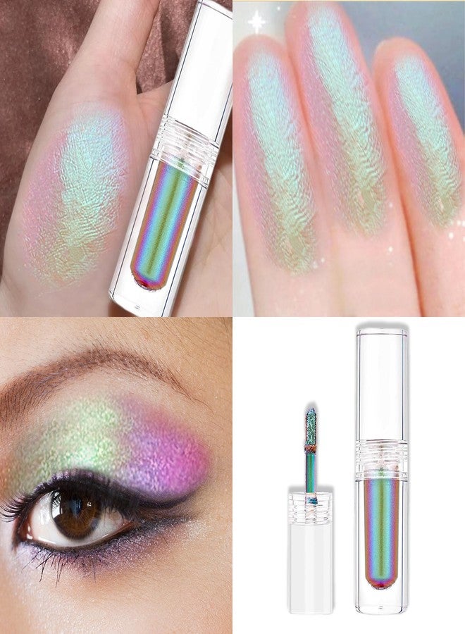 COLORCODE Chrome Liquid Eyeshadow, Multichrome Glitter with Holographic Shimmer Chameleon Color Shifting Eye Shadow, #001 Neo Amber - Image 3