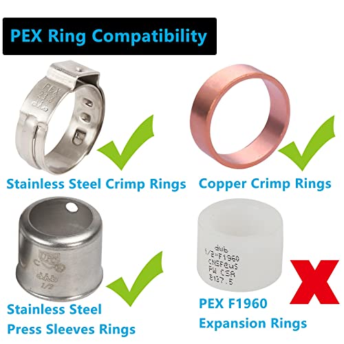 Lidertik (10 Pack) Lidertik PEX Fittings 3/4 to 1/2 Reducer Adapter Brass Coupling LI-APXC1234(10 Pieces) - Image 5