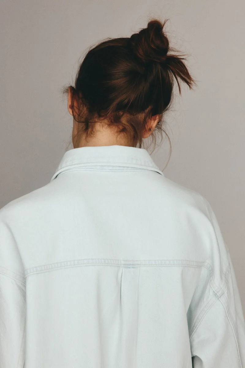 H&M Feather Soft Oversized denim shirt