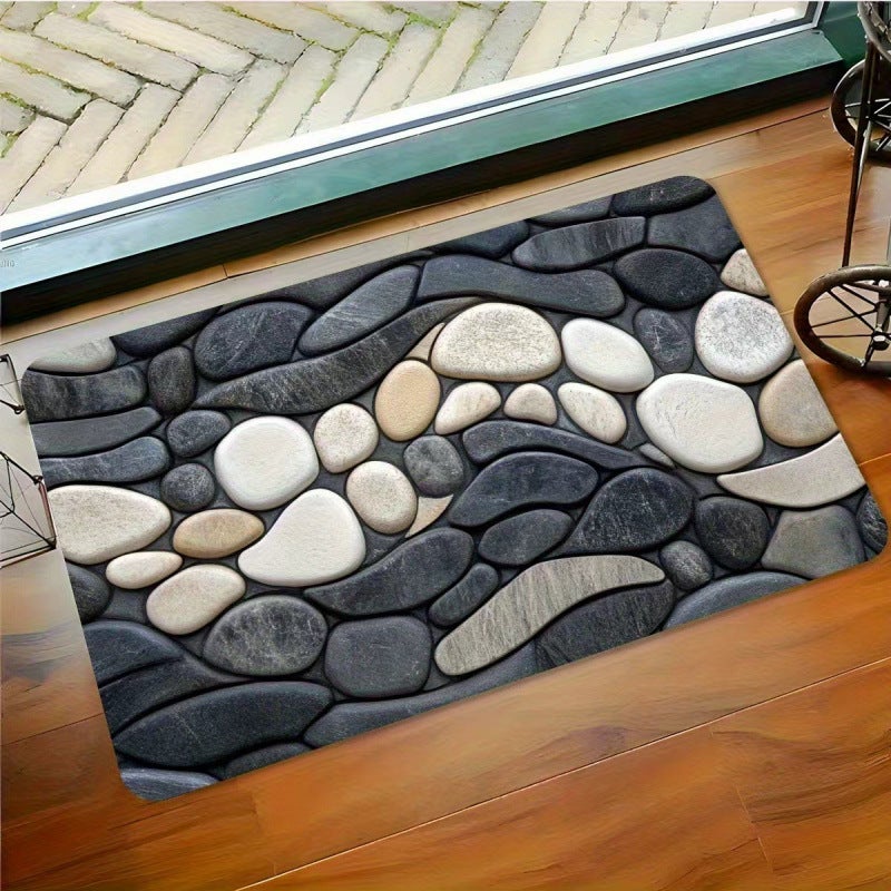 Diatom Mud Floor Mat - Waterproof, Non-Slip, Absorbent Entrance Rug for Home &  Bathroom - Image 1