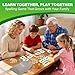 BenBen Family Spelling Games with 112 Flash Cards Wooden Letter Tiles CVC Sight Word Building Phonics Game for Kids Ages 4 Adults 14 Players Learning Toys for Home or Classroom - Image 4