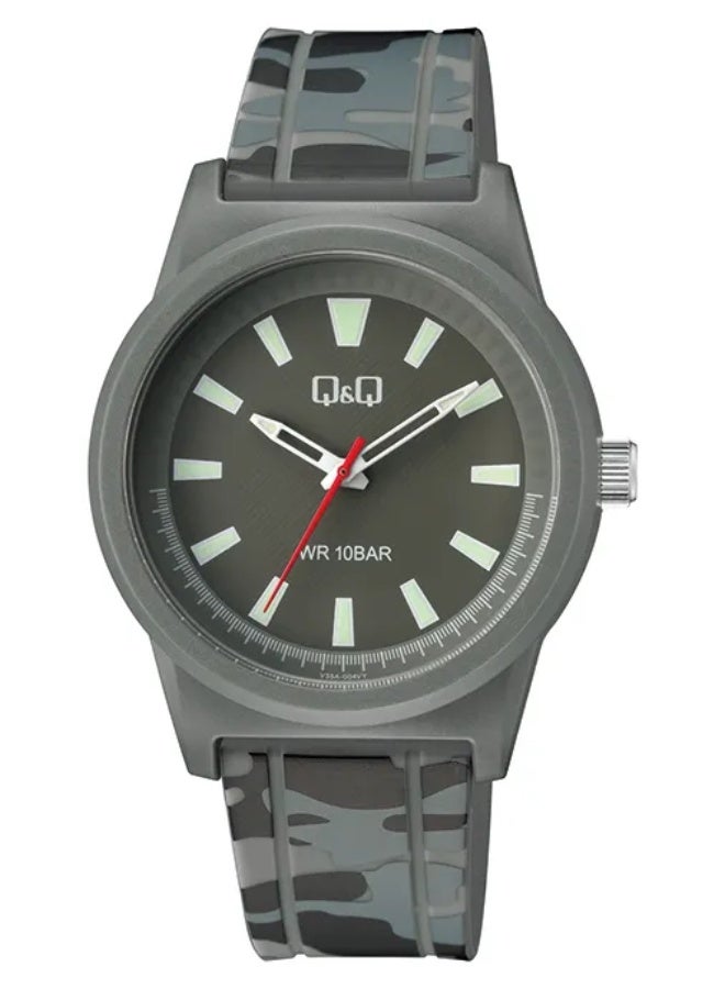 Q&Q Men's Analog Quartz Watch - V35A-004VY, Grey - Image 2