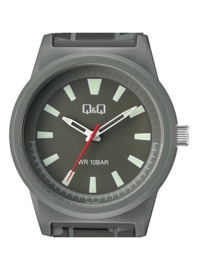 Q&Q Men's Analog Quartz Watch - V35A-004VY, Grey - Image 1
