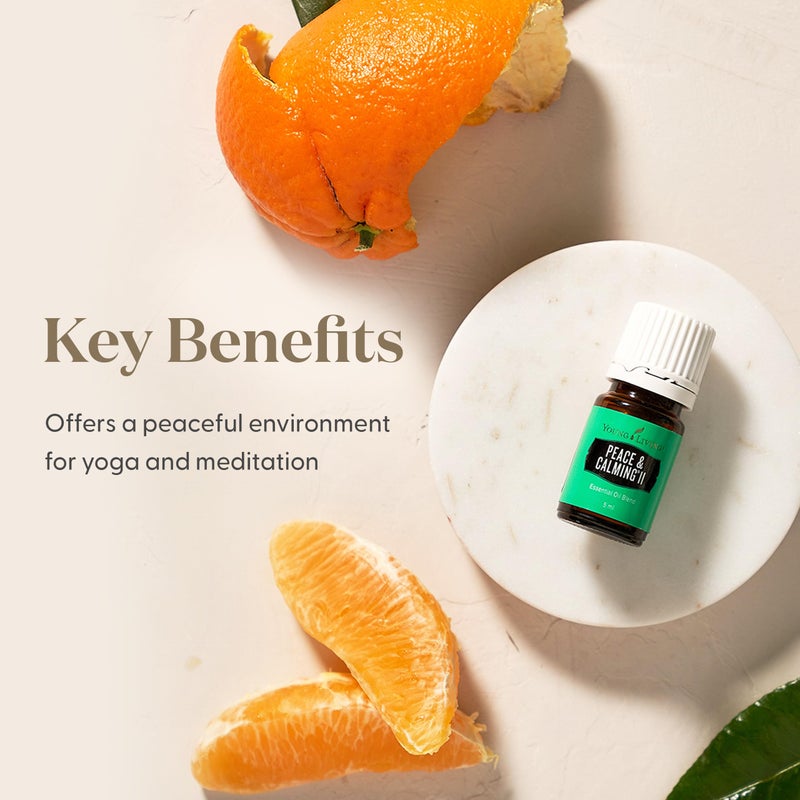 Young Living Peace & Calming II Essential Oil | 5ml | 100% Pure and Premium-Grade | Diffuser-Friendly | Comforting, Fresh Citrus Aroma | Promotes Peaceful Meditation - Image 5