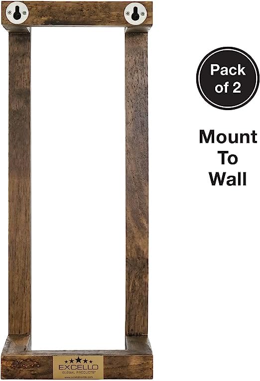 ODEJIA Wooden Towel Rack for Bathroom 188 Inch Wall Mounted Towel Holder with Installation Tool Decorative Pine Towel Shelf for Rolled Towels Organizer Blanket Storage Walnut - Image 5
