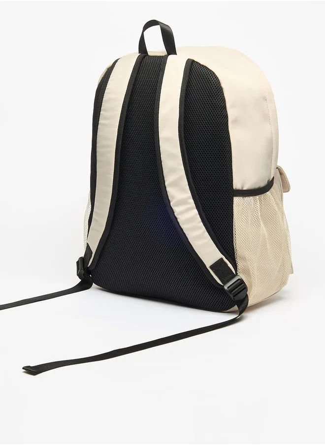 MISSY Women Missy Solid Backpack with Adjustable Straps and Zip Closure