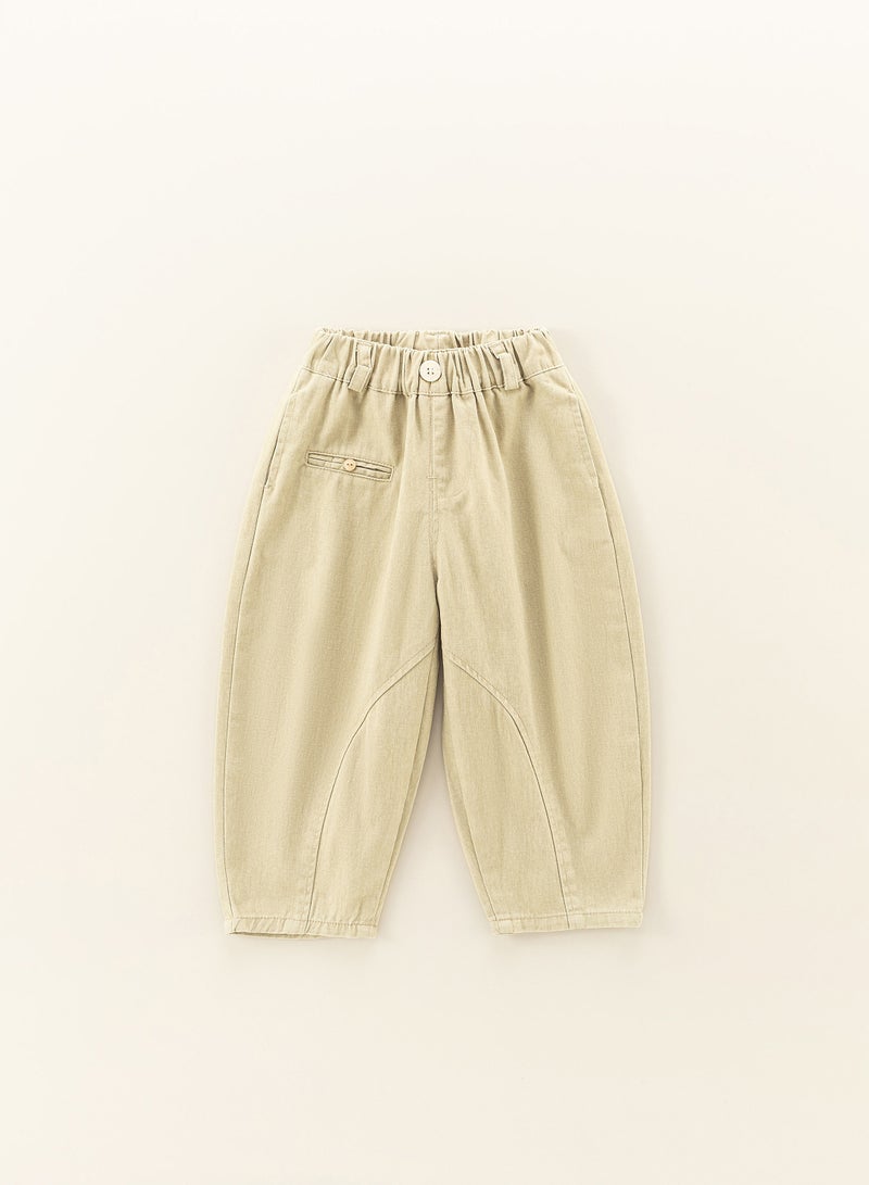 BEIBEIYIN Kids Pants 90-130cm Khaki