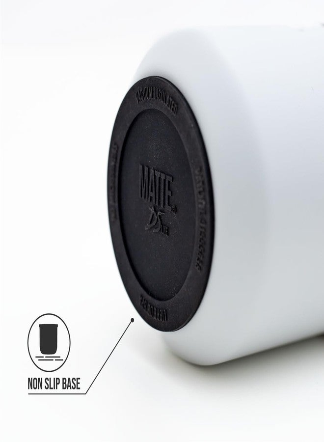 Matte 6.5 oz Yerba Mate Gourd and Bombilla Set - Includes DS Pro Box - BPA Free Yerba Mate Set Kit with Mate Straw, Elegant Design, Non-Slip Base (White) - Image 4