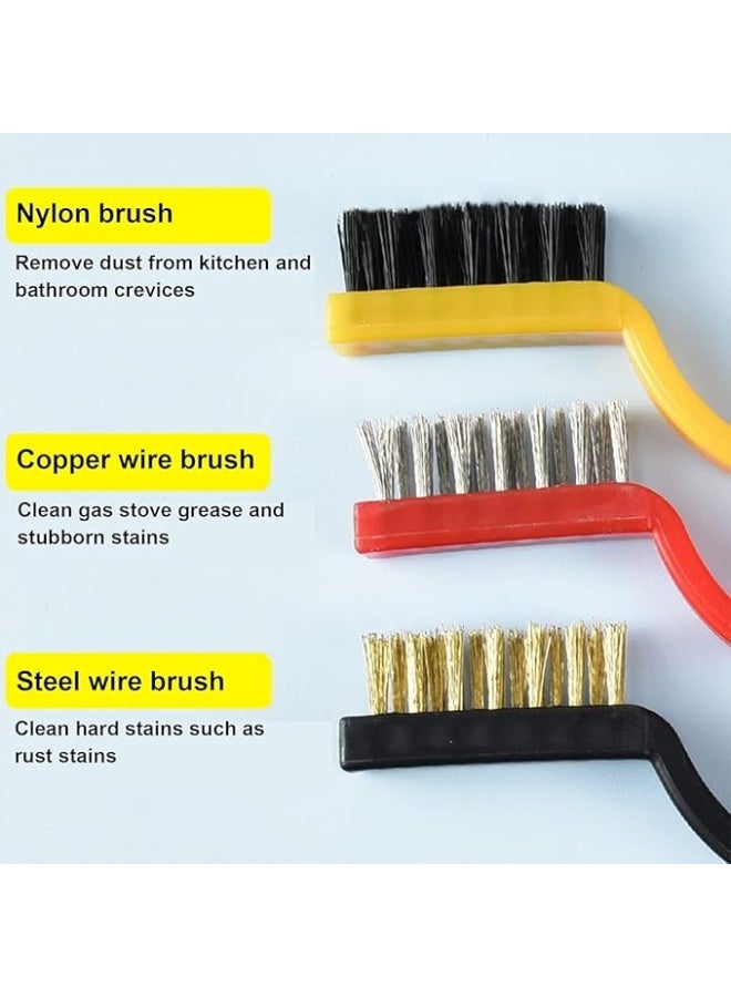 3-Piece Small Wire Cleaning Brush Set with Plastic Handle-319 - Image 5