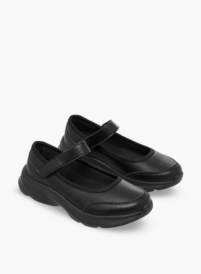 Flora Bella By Shoexpress Girls Hook & Loop School Shoes - Image 3