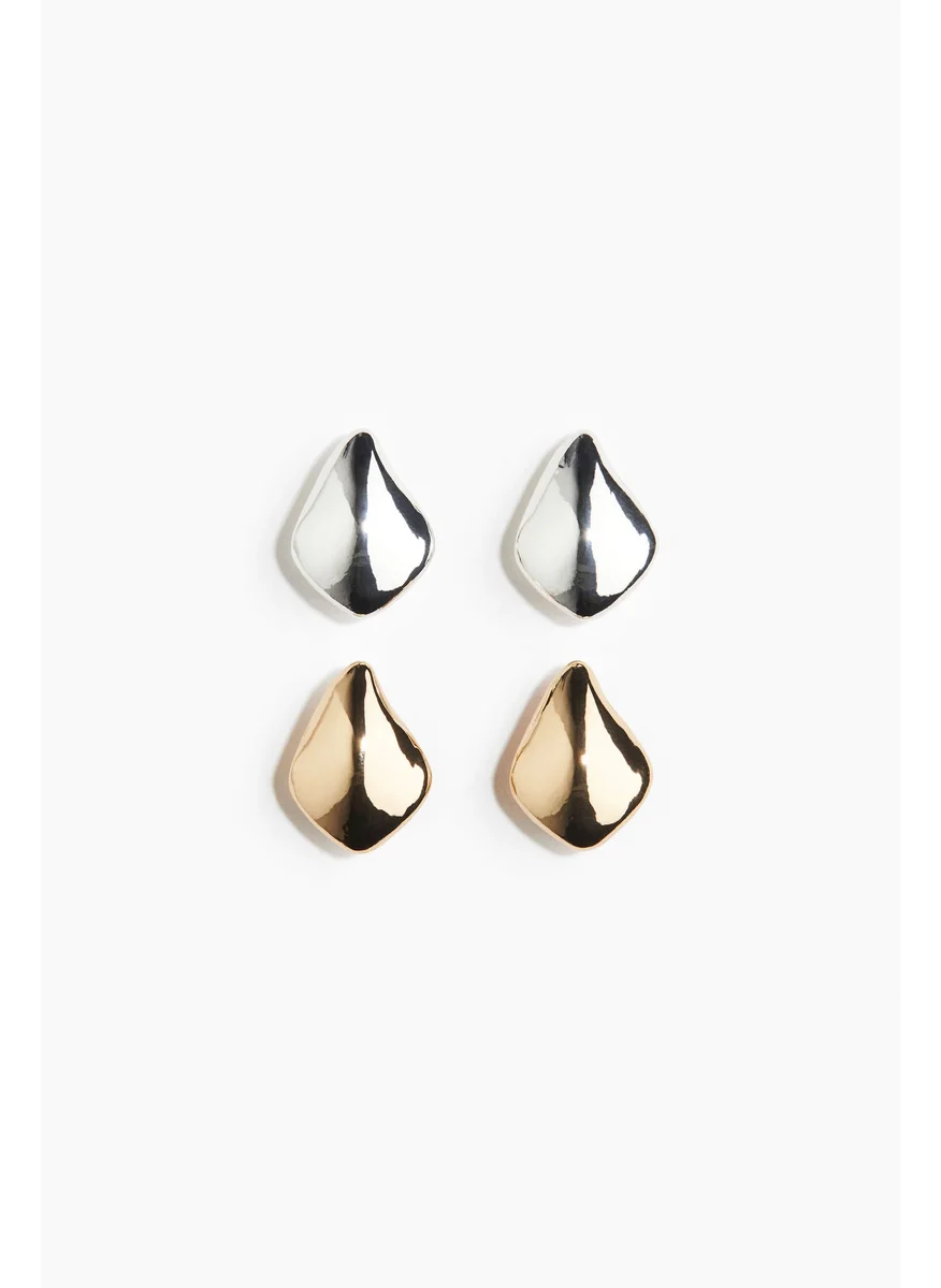 اتش اند ام 2 Pairs Dome Earrings