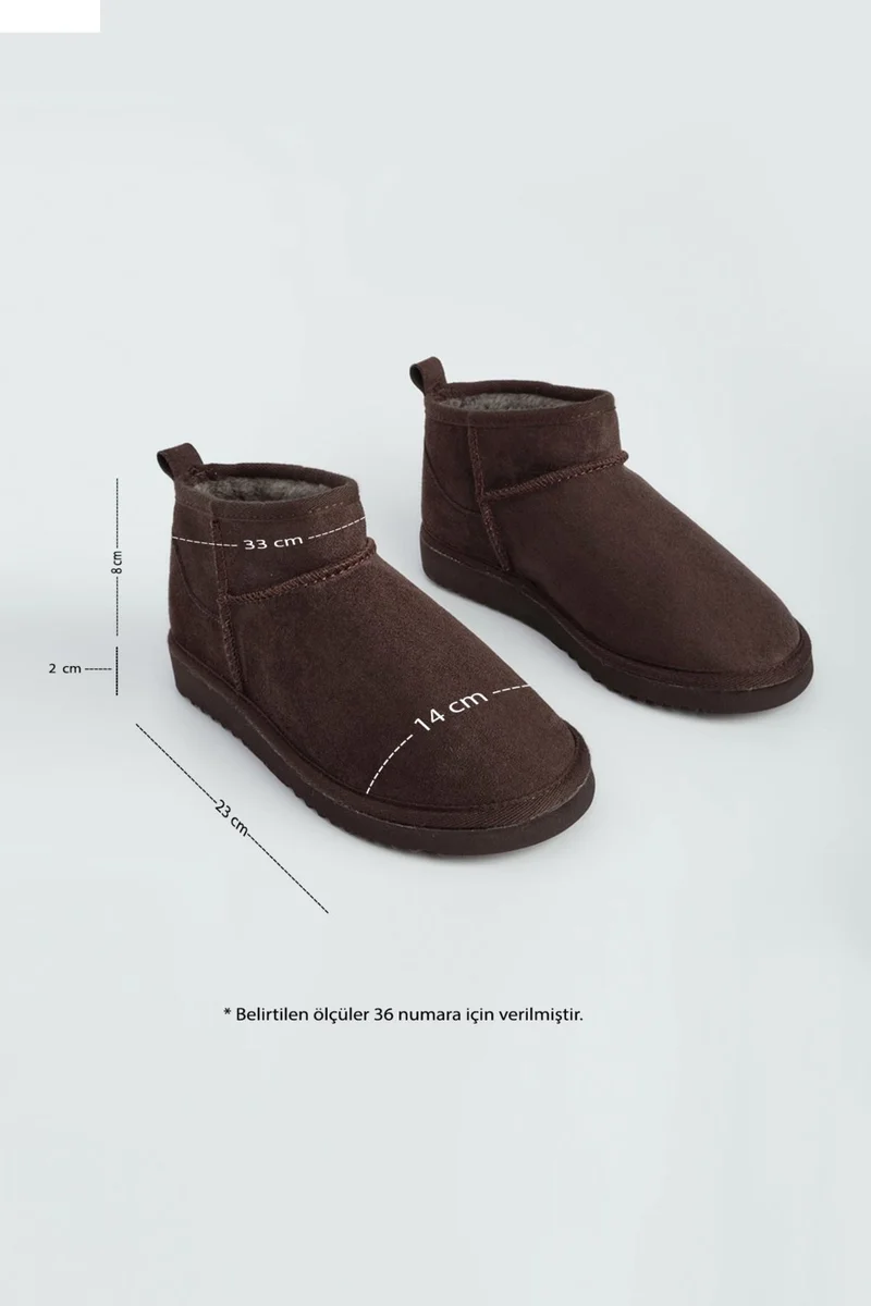 MARJIN Margin Women's Fur Lined Boots Pasep