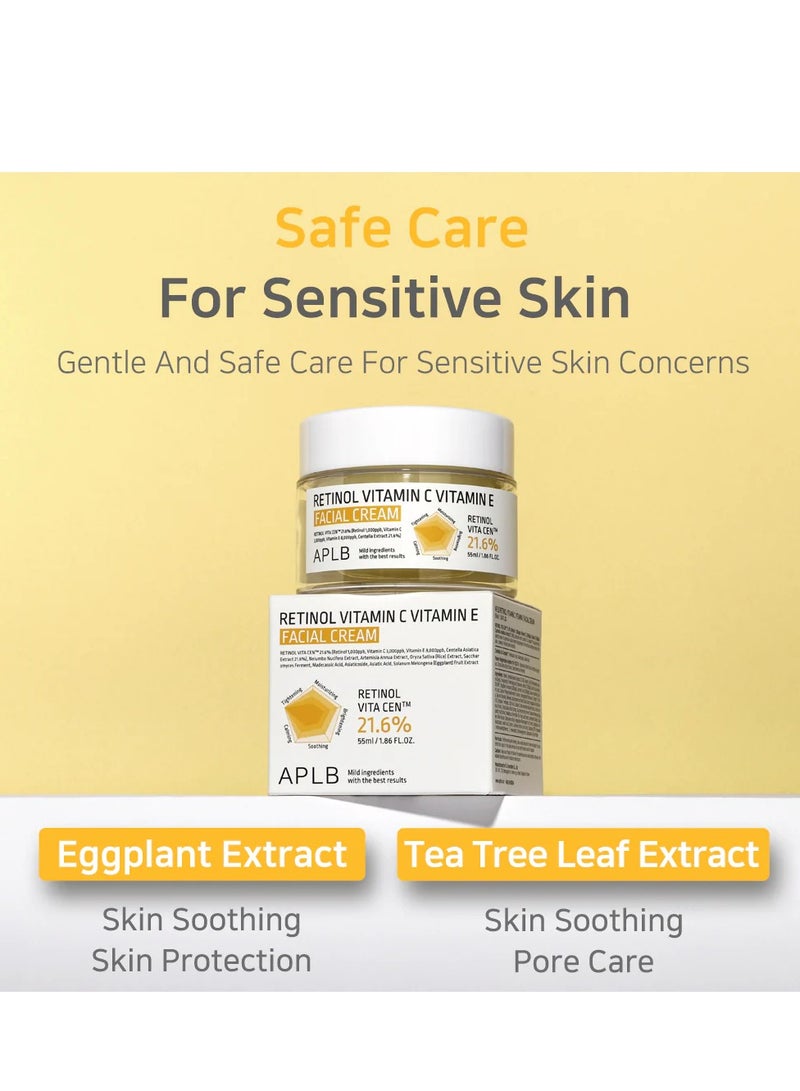 APLB - Retinol Vitamin C Vitamin E Facial Cream,55ml - Image 4