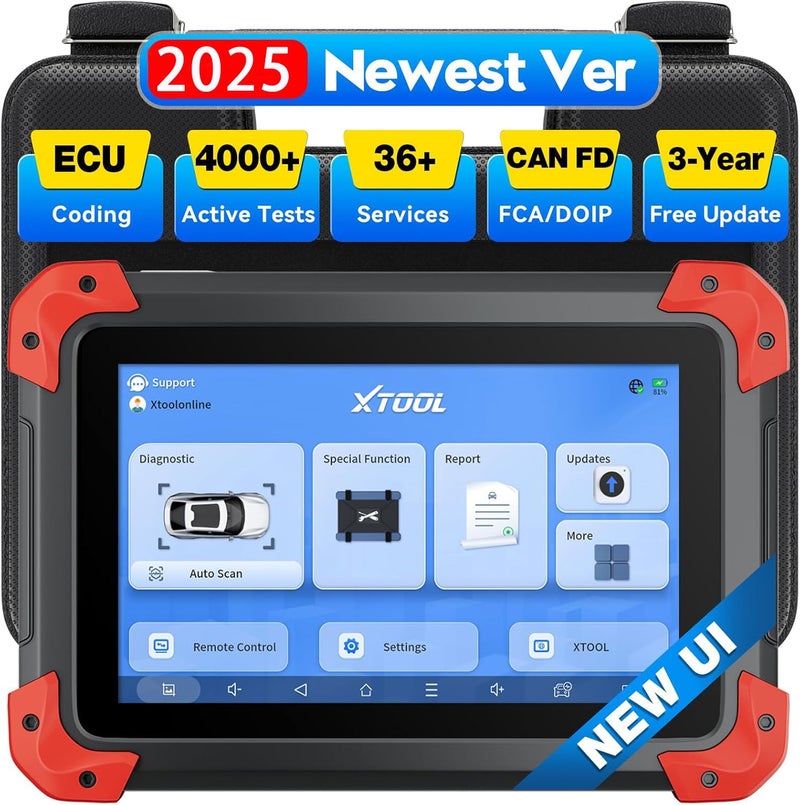 XTOOL XTOOL D7 OBD2 Scanner, 2025 Bidirectional Car Diagnostic Tool V2.0 with Online ECU Coding, 36+ Resets, 4000+ Active Tests, FCA AutoAuth, CAN FD/DoIP, All-System Car Diagnostic Scanner, 3-Year Update  - Image 1
