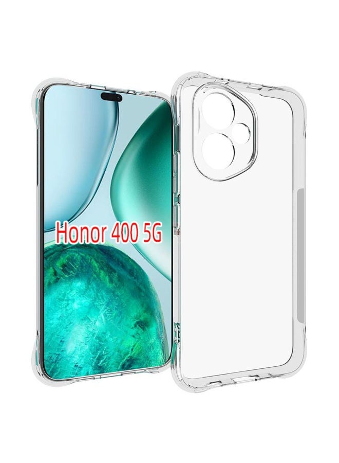 SanHu for Honor 400 2-In-1 Thin Soft Case Cover, Anti Drop Protection, Anti Fingerprint, Durable, Easy To Clean And Install, Frosted Protective Case+Transparent Four Corner Anti Drop Protective Case - Image 2