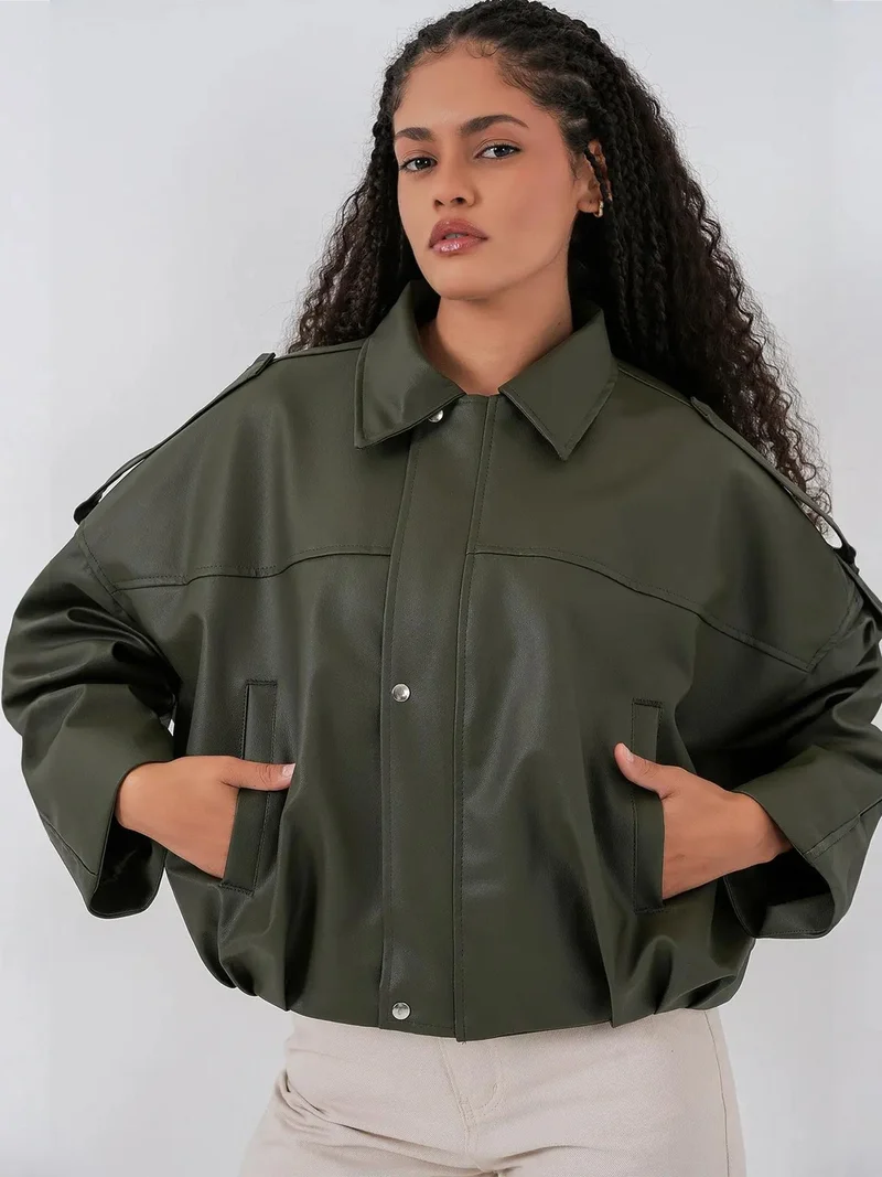 بيغ دارت جاكيت بسحاب كبير الحجم من