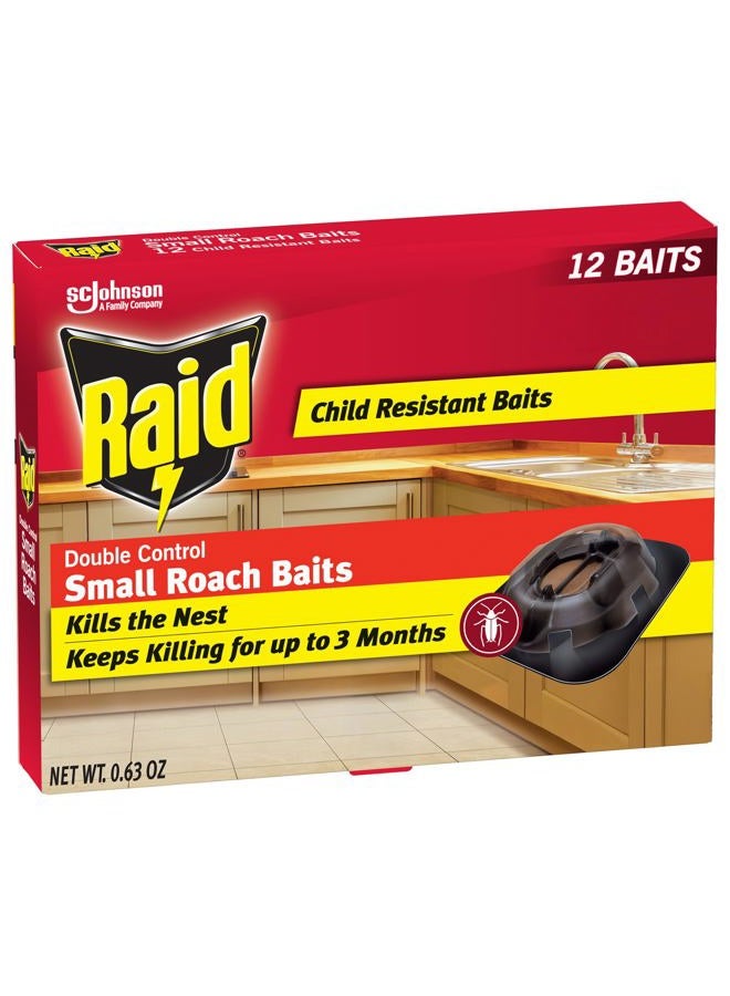 RAID Double Control Small Roach Baits, 12 ct - Image 1