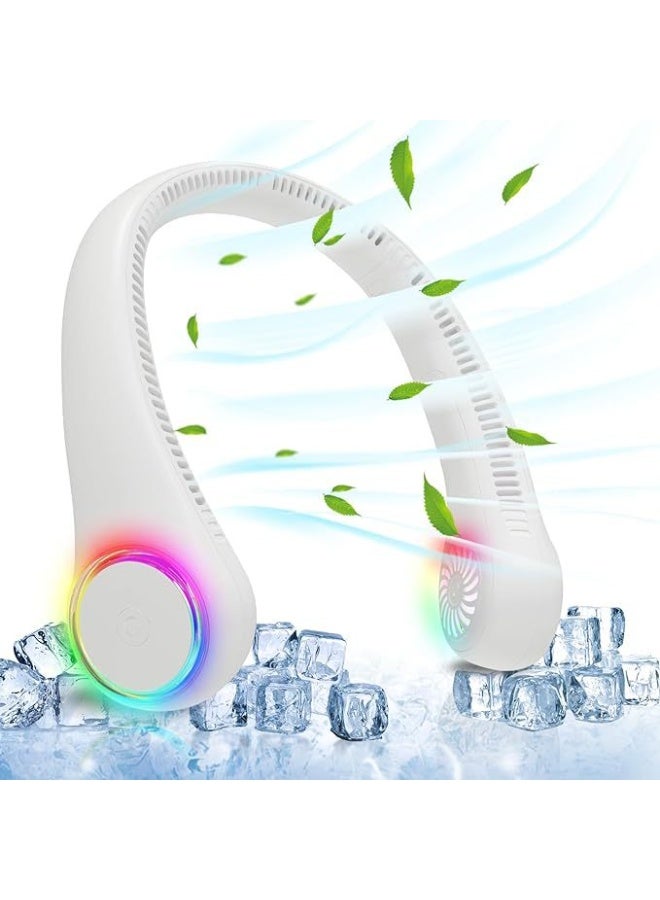 Nariele New USB Silent Strap Lantern Leaveless Hanging Neck Fan