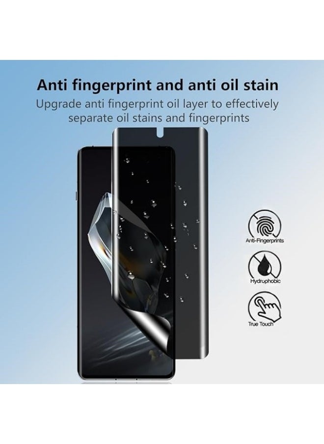 [2 Pack] Privacy Screen Protector Compatible with OnePlus 12 5G, Anti-Scratch, Easy to Install, Anti-Spy TPU Flexible Screen Protector for OnePlus 12