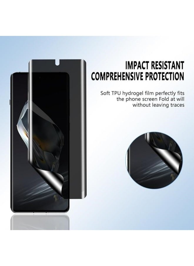 [2 Pack] Privacy Screen Protector Compatible with OnePlus 12 5G, Anti-Scratch, Easy to Install, Anti-Spy TPU Flexible Screen Protector for OnePlus 12
