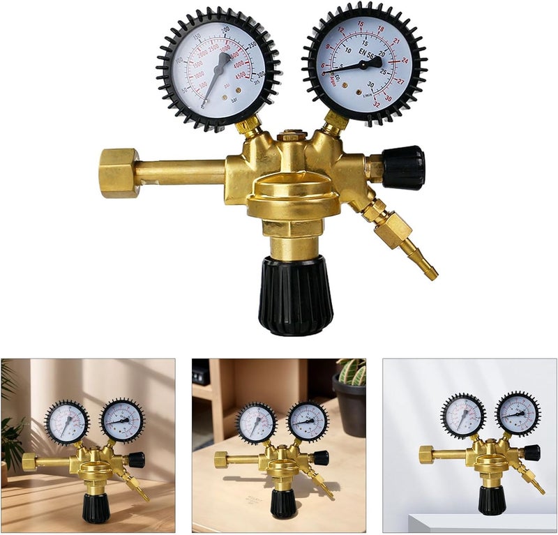 Anti slip Argon Meter Carbon Dioxide Meter Welding Pressure Reducer W21.8 Thread Pressure Reducing Regulator Up To 300bar Strong durable raw material - Image 2