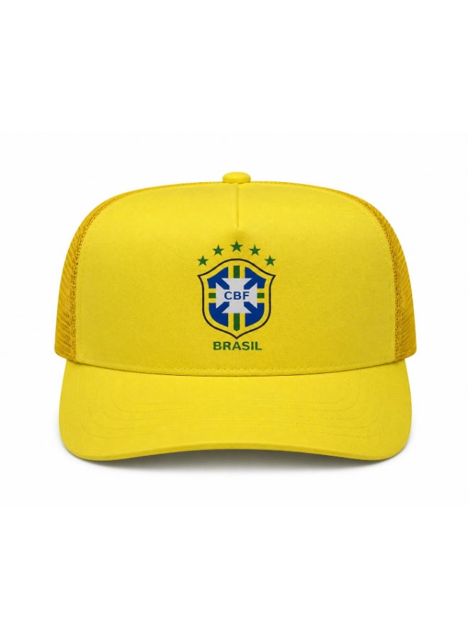 Toyland Brazil Cap with short Brim, Mesh Back, Adjustable Snapback - Image 1