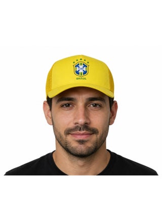Brazil Cap with short Brim, Mesh Back, Adjustable Snapback - view 3