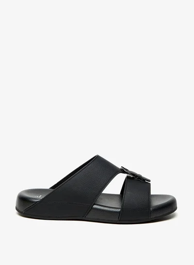 Al Waha Men's Buckle Detail Slip-On Arabic Sandals