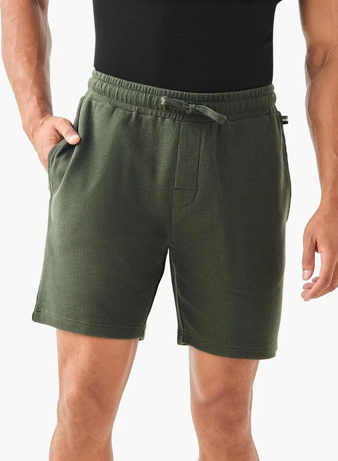 سبلاش فيڤ Textured Lounge Shorts with Pockets