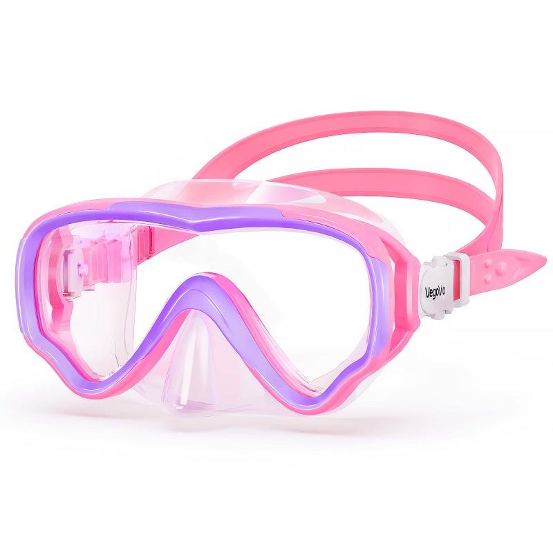 VegoVia Kids Swim Goggles with Nose Cover 6-14, Kids Pool Goggles for Swimming 8-14 4-7 Girls Boys Youth Toddler, Anti Fog No Leak UV Protection Clear Diving Swim Mask Underwater Wide View - Image 1