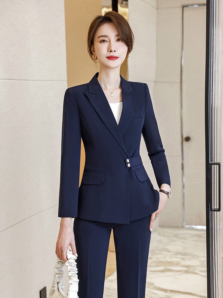 Fashionable Professional Women'S Dress Elegant Goddess Style Suit Suit Beauty Salon Front Desk Work Uniform High-End - Image 4
