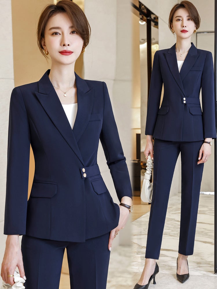 Fashionable Professional Women'S Dress Elegant Goddess Style Suit Suit Beauty Salon Front Desk Work Uniform High-End - Image 2