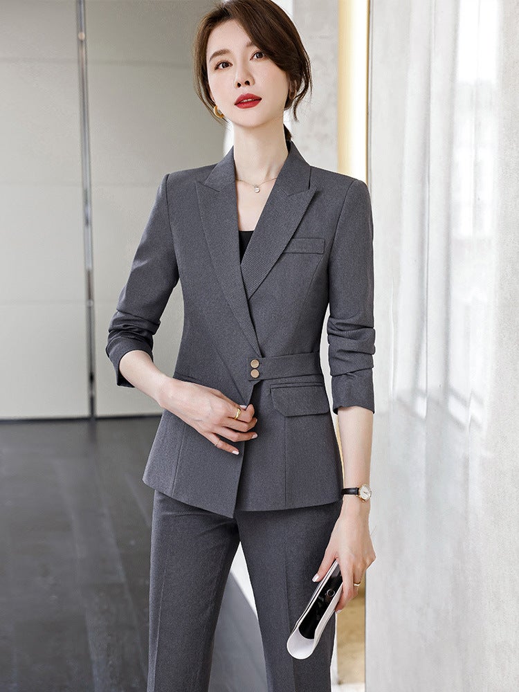 Fashionable Professional Women'S Dress Elegant Goddess Style Suit Suit Beauty Salon Front Desk Work Uniform High-End - Image 5