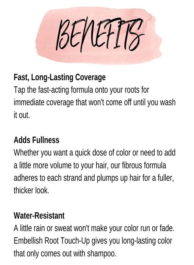 CALISTA Root Touch-Up | Temporary Gray Concealer | Cover Thinning Hair | Water & Sweat Resistant| All Hair Types | 0.35 oz. - Image 4