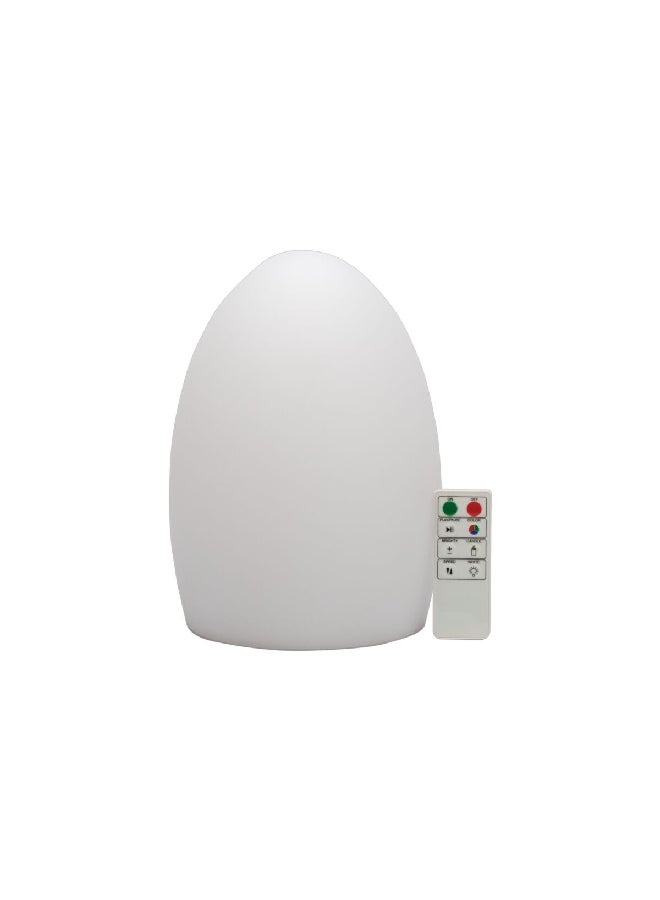 Rechargeable Egg Shaped LED Stand Lamp with Remote Multicolour PBB-1522
