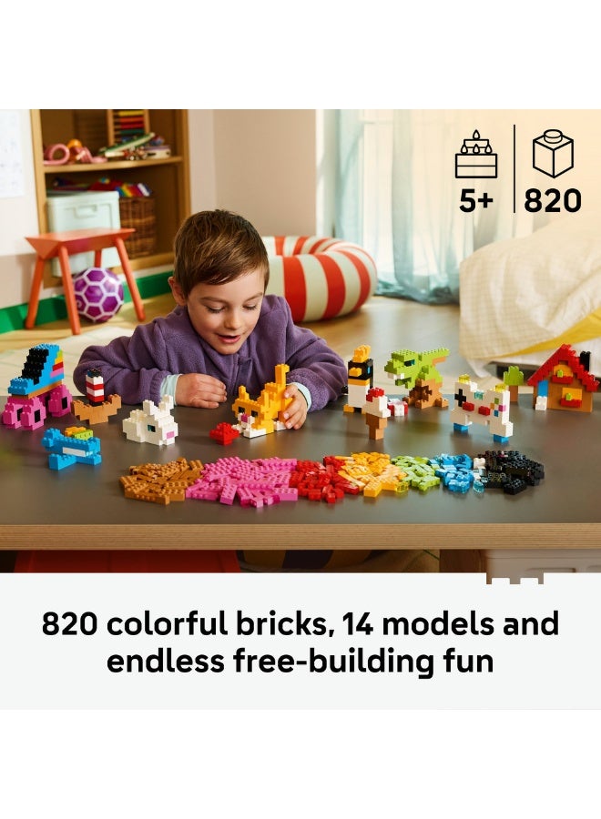 LEGO Classic Creative Colourful Bricks Building Toy 11045 (Age 5+, 820 Pieces) - Image 2