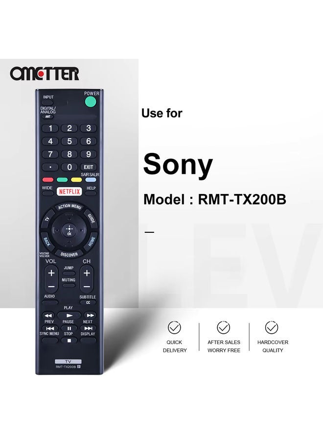 OMETTER جديد لجهاز التحكم عن بعد لتلفزيون سوني RMT-TX100U RMT-TX200E RMT-TX200B RMT-TX300U RMT-TX102U RMT-TX200P KD-65XD7504 65XD7505 55XD7005 - Image 2