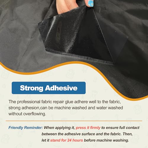 KING MOUNTAIN Self Adhesive Fabric Repair Tape, 4×63 Inches, Quick Down Jacket Repair Patch, Waterproof Outdoor Gear Patch Kit for Tent,Backpacks,Umbrella, Gloves, Sleeping Bag (Clear) - Image 4