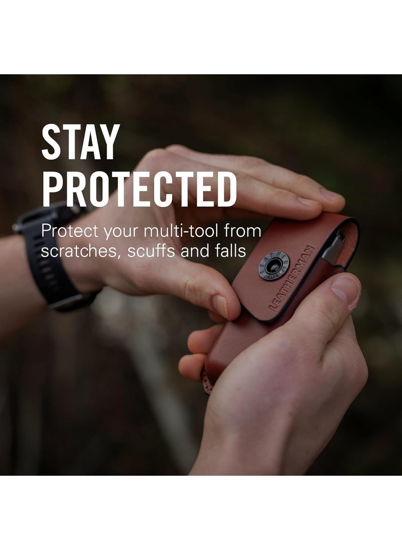 LEATHERMAN LEATHERMAN Ainsworth Premium Leather Sheath for Multitools Fits Supertool 300 Surge Signal OHT More  - Image 4