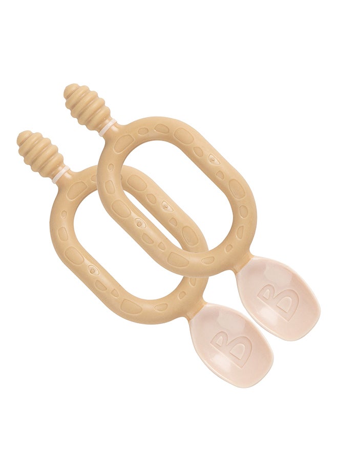 bibado - Weaning Spoons 2 Pack - Baby Led Weaning Spoon For Self Feeding, Dual-Ended Cutlery For Oral Sensory Development And Teething Gums - Image 1