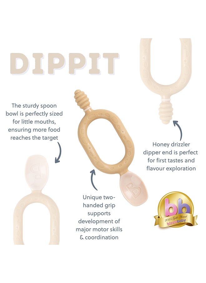 bibado - Weaning Spoons 2 Pack - Baby Led Weaning Spoon For Self Feeding, Dual-Ended Cutlery For Oral Sensory Development And Teething Gums - Image 1