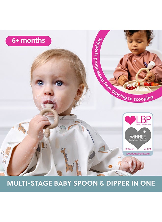 bibado - Weaning Spoons 2 Pack - Baby Led Weaning Spoon For Self Feeding, Dual-Ended Cutlery For Oral Sensory Development And Teething Gums - Image 1