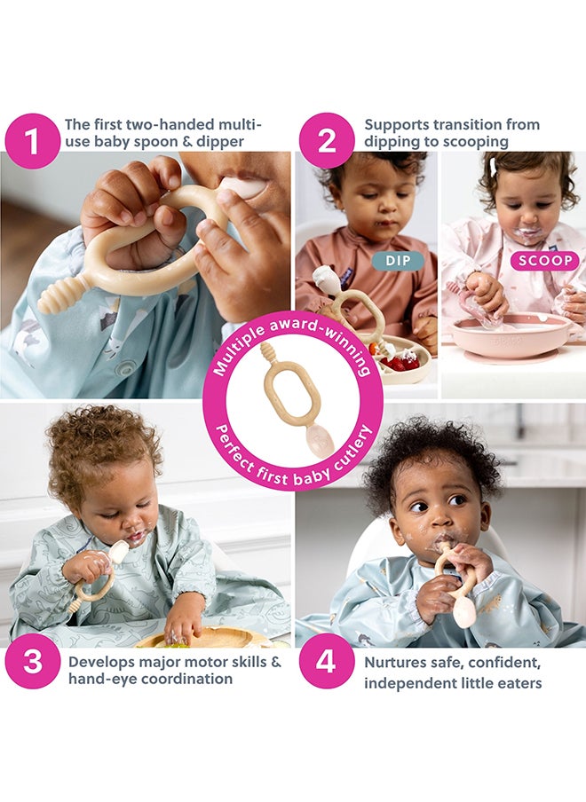 bibado - Weaning Spoons 2 Pack - Baby Led Weaning Spoon For Self Feeding, Dual-Ended Cutlery For Oral Sensory Development And Teething Gums - Image 1