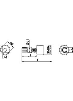 Ceta Form 1/4 Torx Socket T25 37MM  - Image 2