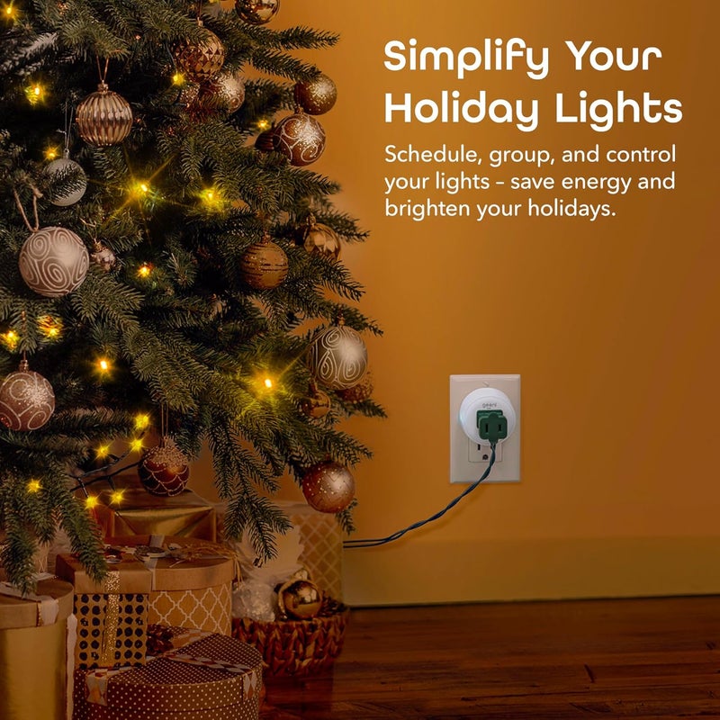 Geeni Dot Smart Plug with 2.4GHz WiFi Connectivity – 2-Pack Compact, Fire-Resistant Smart Outlet Plugs with Schedule & Timer – No Hub Needed, Supports Alexa & Google - Image 4
