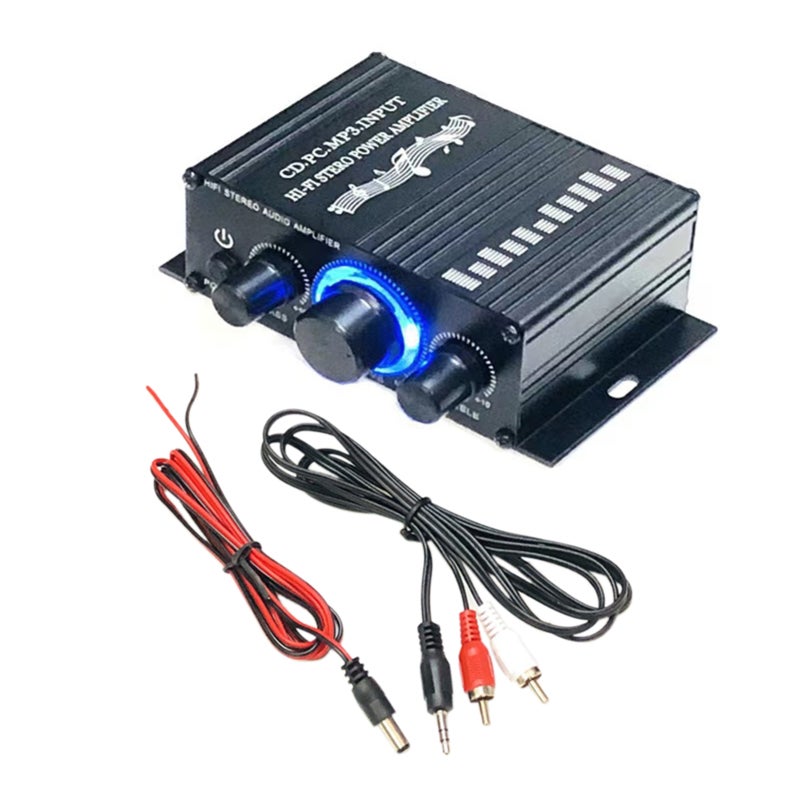 Mini Amplifier HiFi Car Stereo Music Receiver FM MP3 Power Amplifier - Image 2