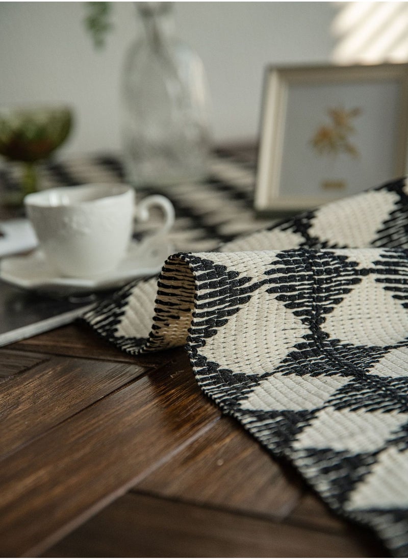 Generic - Table Runner Natural Jute Splicing Bohemian Style Table Runners With Tassels Dining Wedding Home Table Decoration - Image 1
