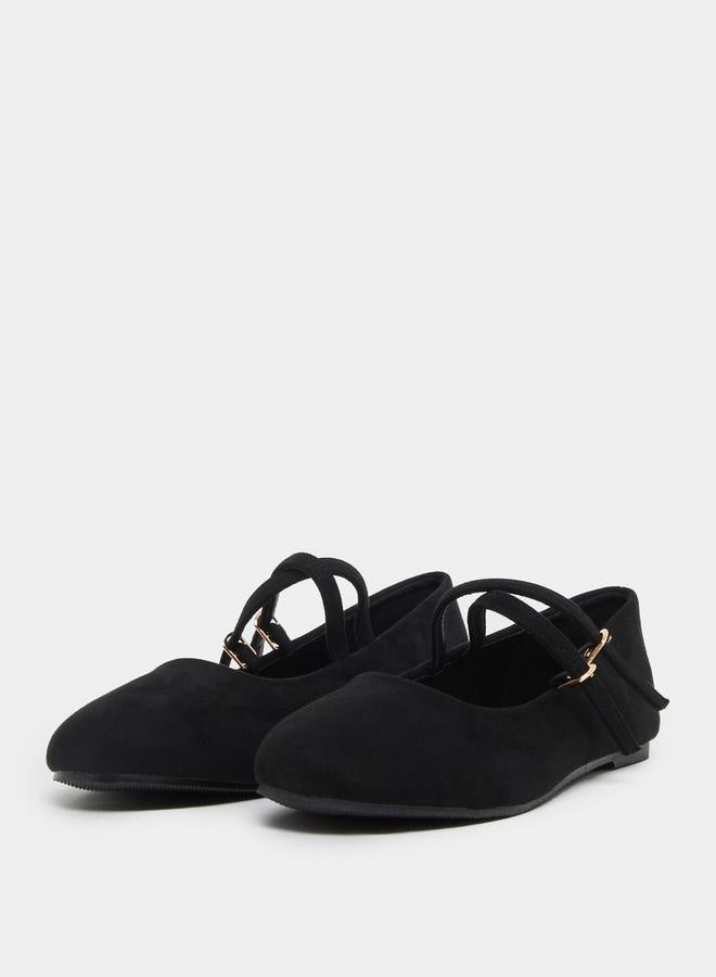 Styli Mary Jane Ballerinas Shoes with Buckle Closure  - Image 3