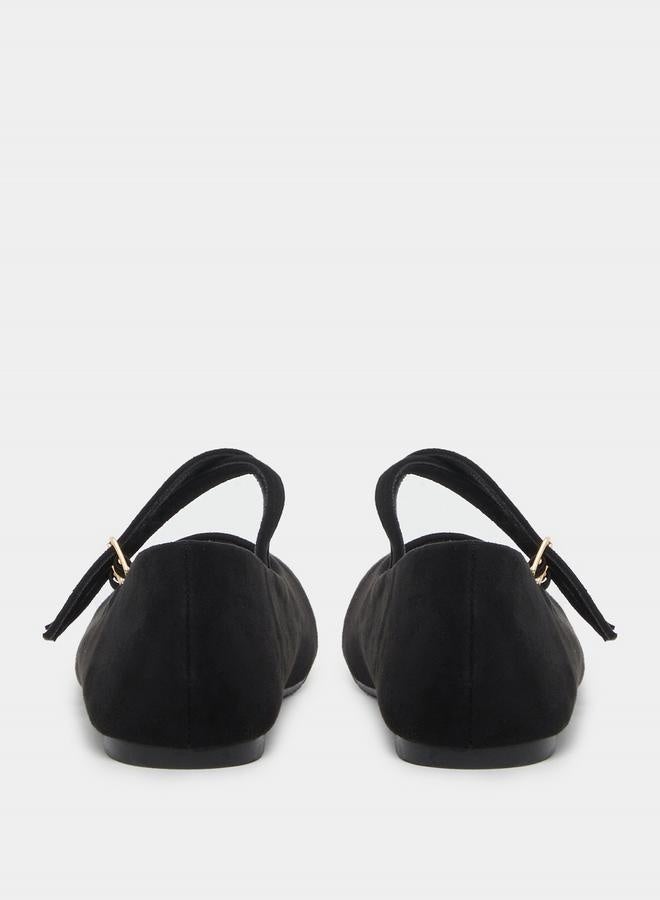 Styli Mary Jane Ballerinas Shoes with Buckle Closure - Image 5